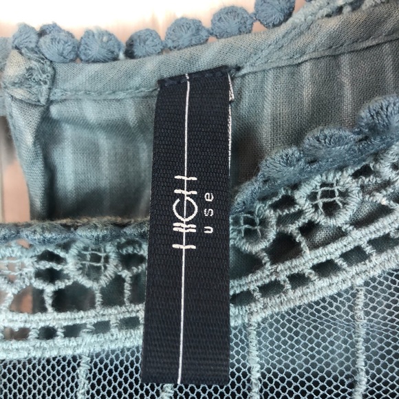 HIGH CROCHET NECK CINCH WAIST HEARTFELT DRESS - Picture 5 of 10